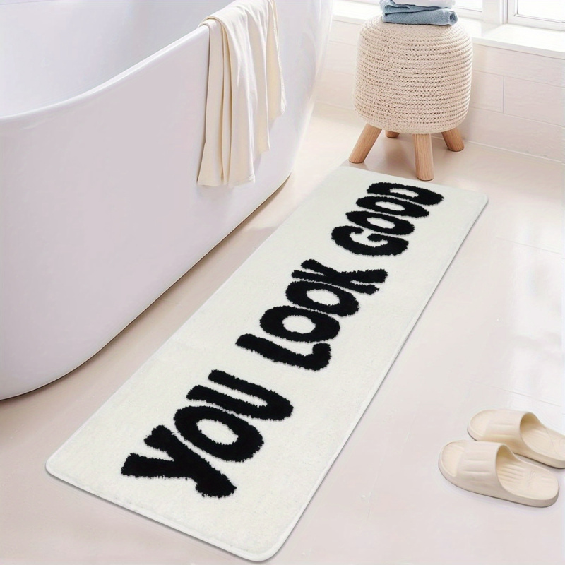 VIKAMA Orange Motivational Slo - Home Goods Bathroom Rugs ulasan dan harga