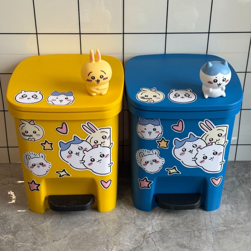 Kawaii Chiikawa Trash Can Foot - Home One Bathroom Accessories ulasan dan harga