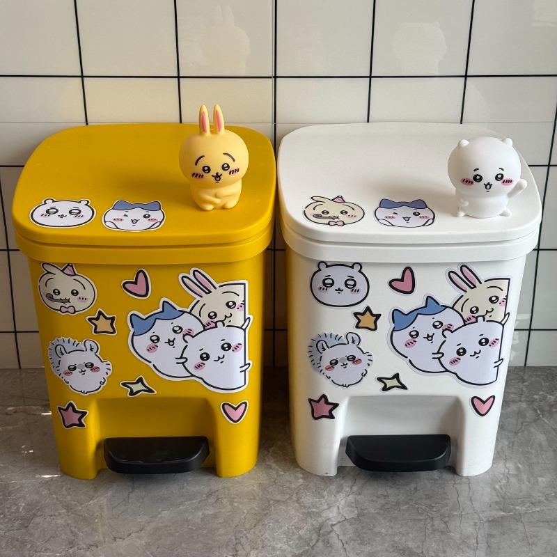 Kawaii Chiikawa Trash Can Foot - Home One Bathroom Accessories ulasan dan harga