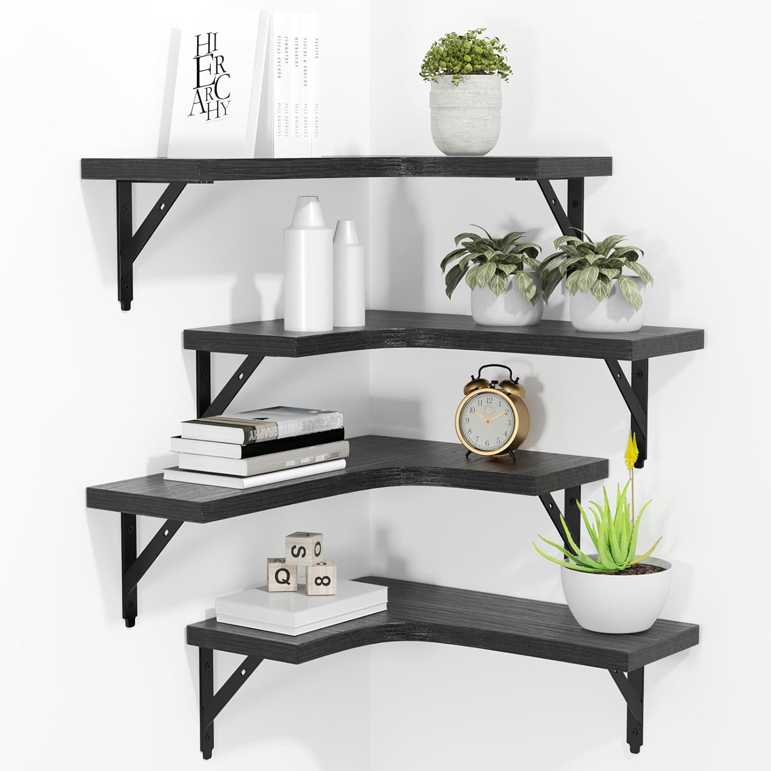 Corner Floating Shelves Set of - Home Bathroom Products ulasan dan harga