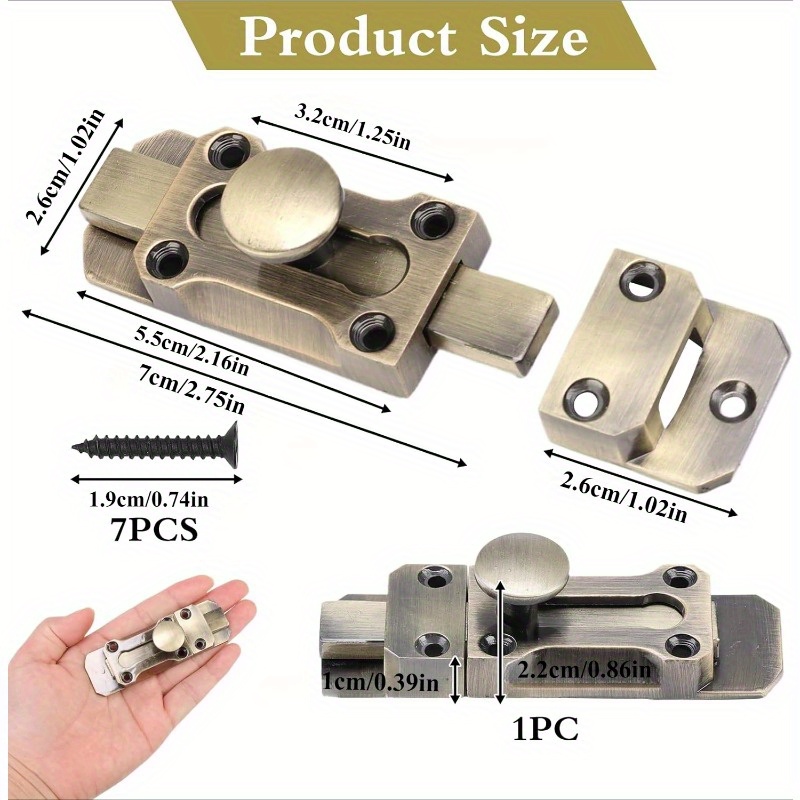 Antique Door Latch Lock Securi - Home Bathroom Lock ulasan dan harga