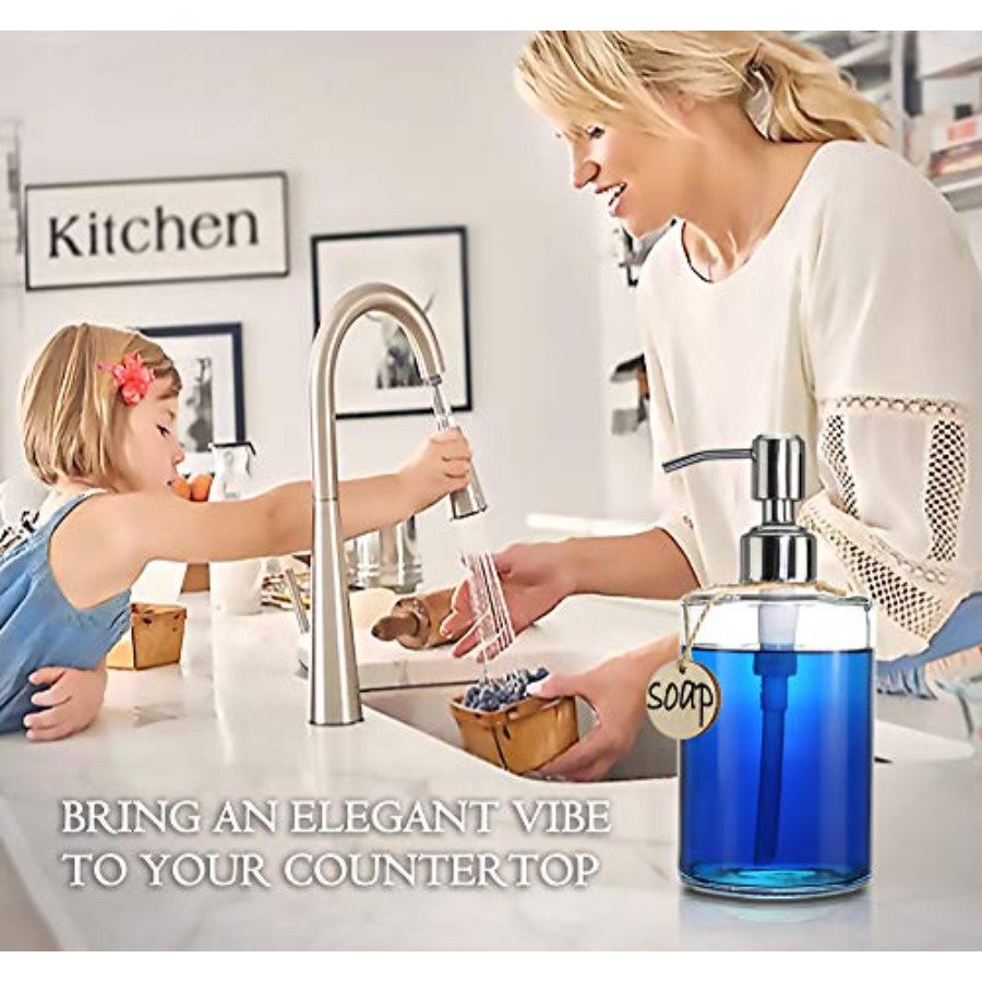 16OZ Cylinder Glass Soap Dispe - Glass Soap Dish ulasan dan harga