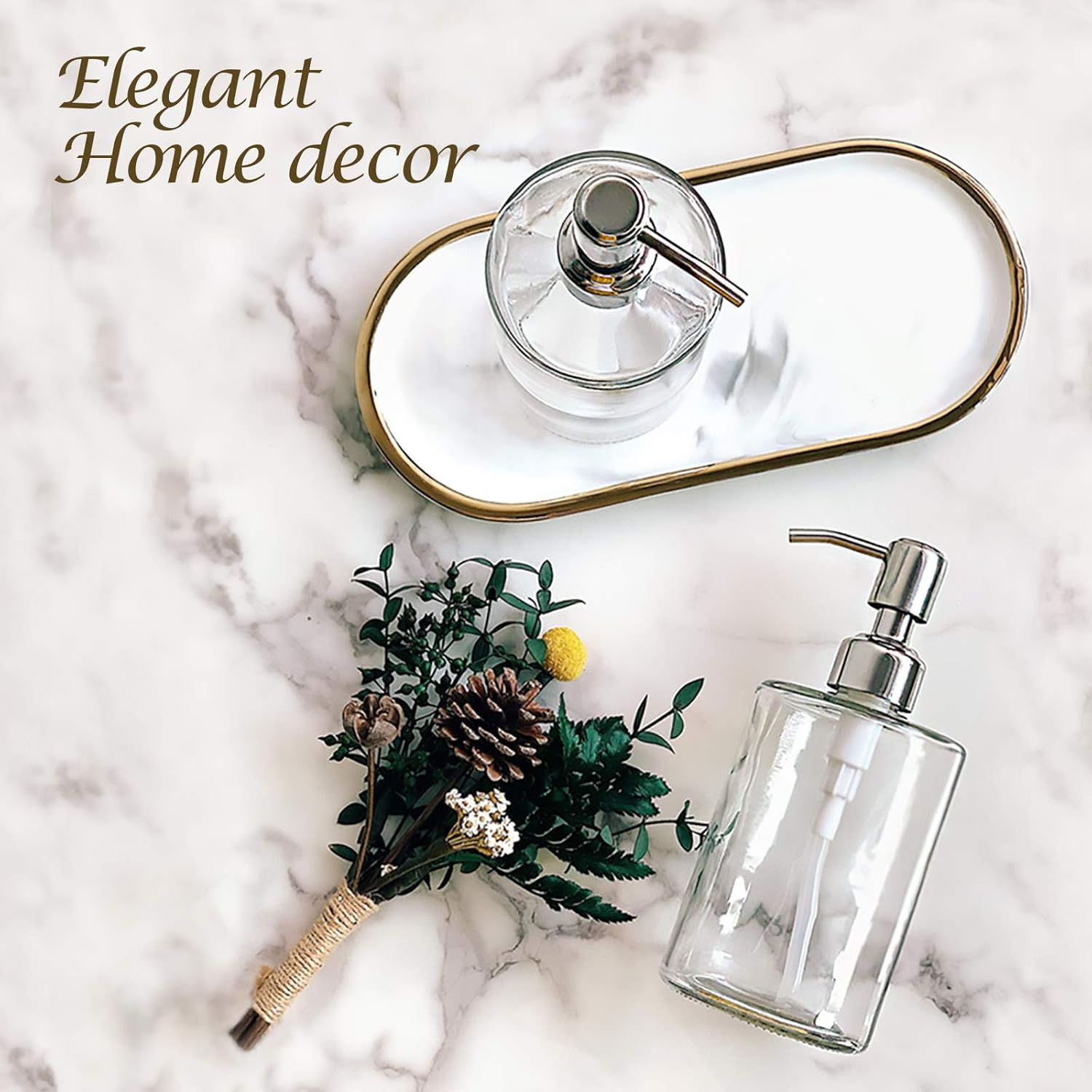 16OZ Glass Soap Dispenser with - Glass Soap Dish ulasan dan harga