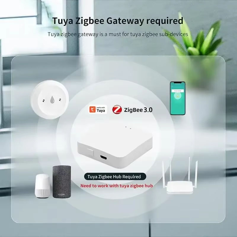 Tuya ZigBee 3.0 Water Leak Det - Bathroom Home Improvement ulasan dan harga