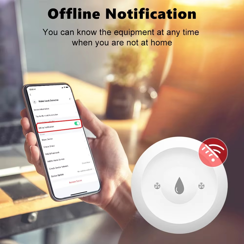 Tuya ZigBee 3.0 Water Leak Det - Bathroom Home Improvement ulasan dan harga