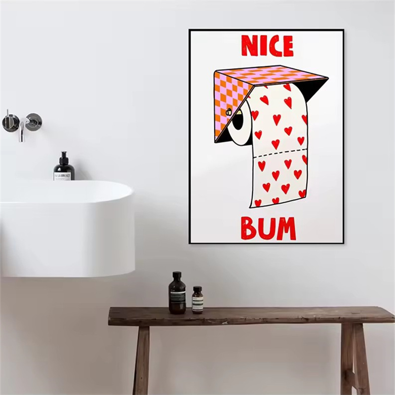 Humorous Slogan Nice Bum Carto - Home Bathroom Pictures ulasan dan harga