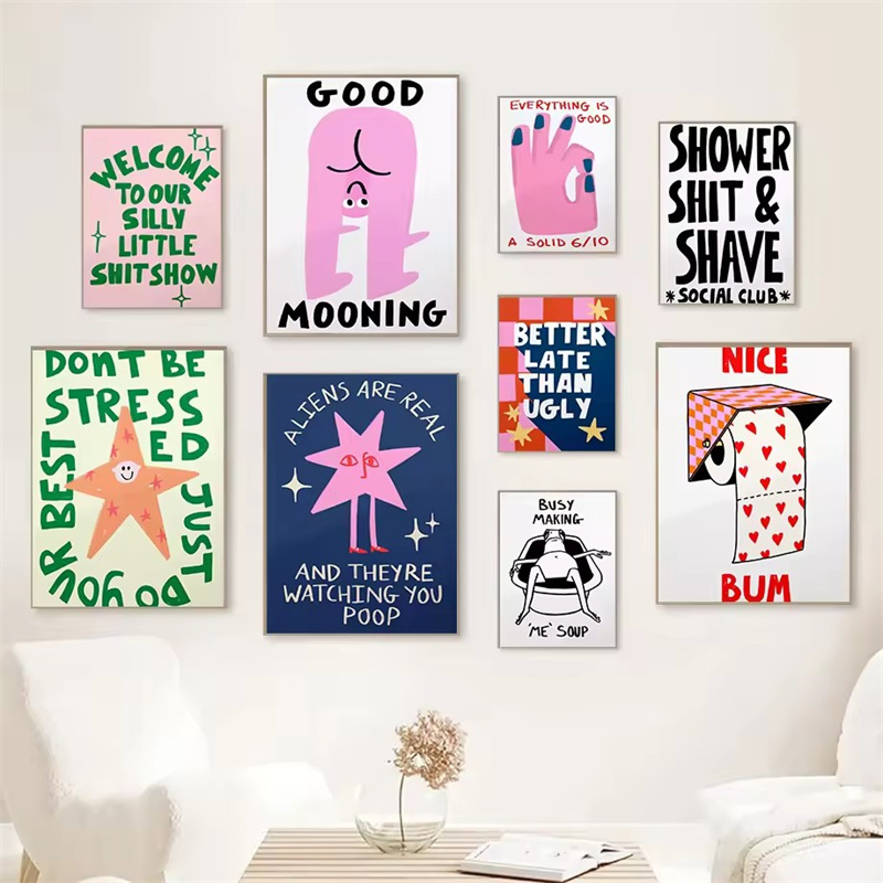Humorous Slogan Nice Bum Carto - Home Bathroom Pictures ulasan dan harga