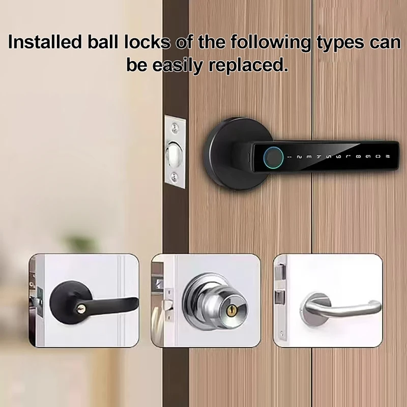 Smart Door Lock APP/Password/F - Home Bathroom Lock ulasan dan harga
