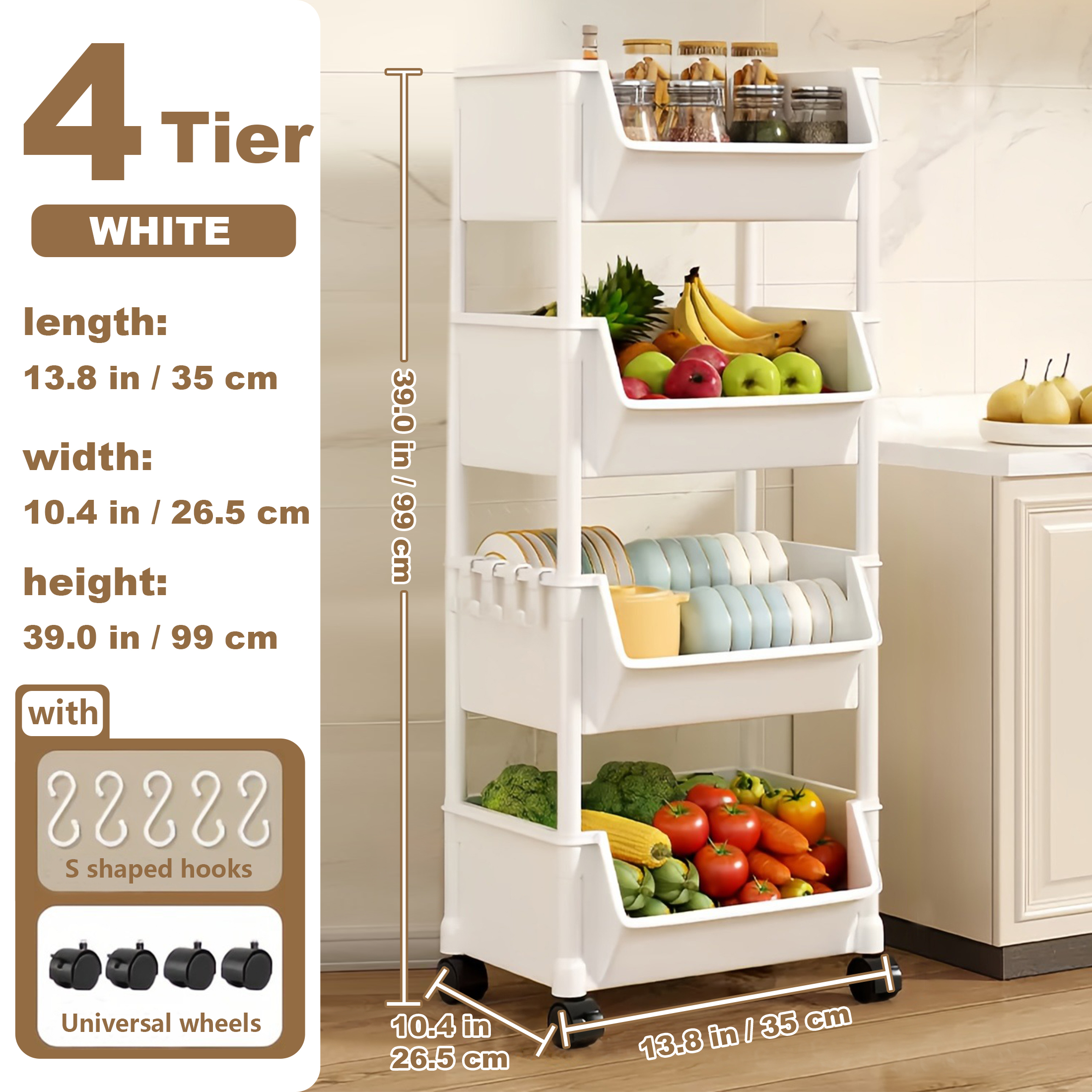 Trolley Bookshelf Kitchen Stor - Zara Home Bathroom Accessories ulasan dan harga