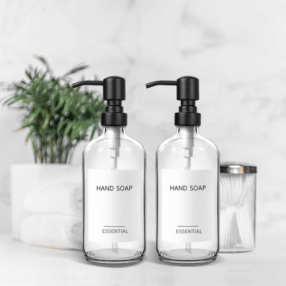 Clear Glass Soap Dispenser Set - Glass Soap Dish ulasan dan harga