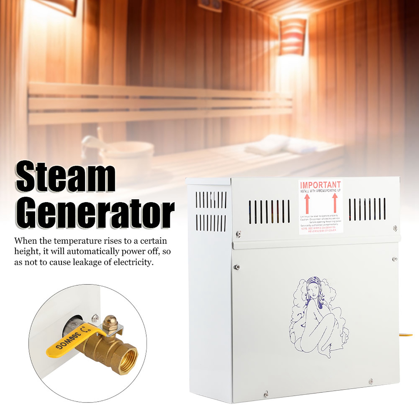 4.5KW 220V Steam Generator Sho - Home Bathroom Sauna ulasan dan harga