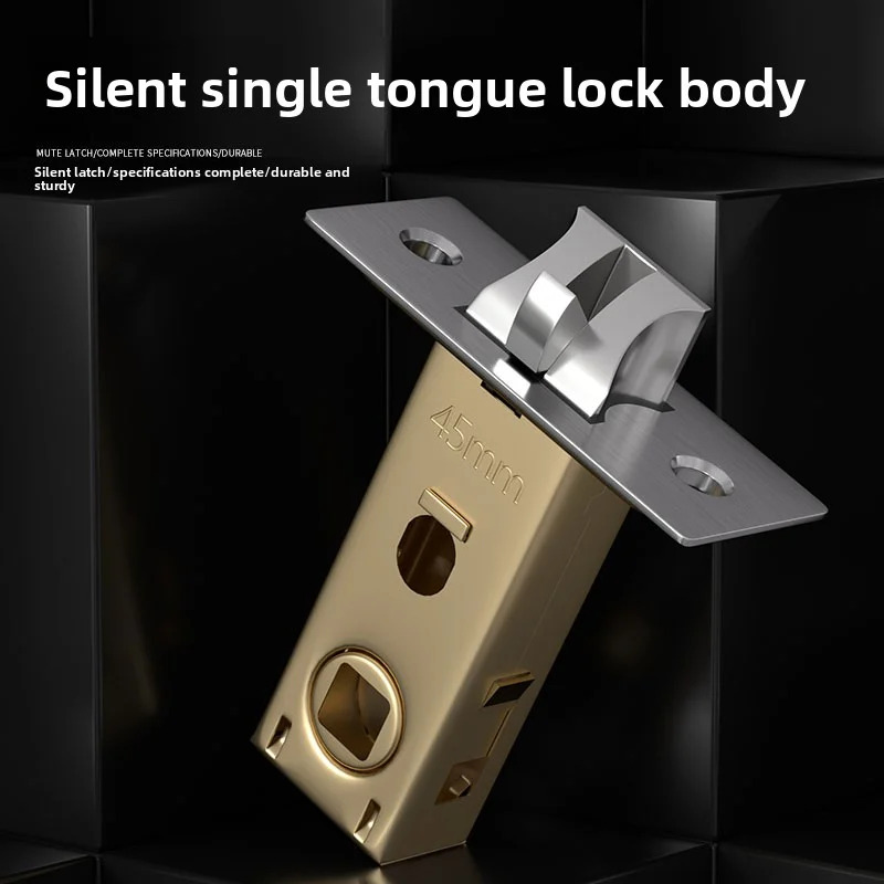 Universal Silent Single Tongue - Home Bathroom Lock ulasan dan harga
