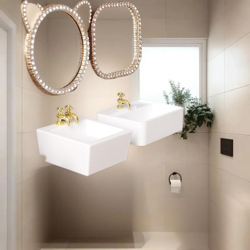 1/12 Home Accessories Dollhous - Home Bathroom Wash Basin ulasan dan harga