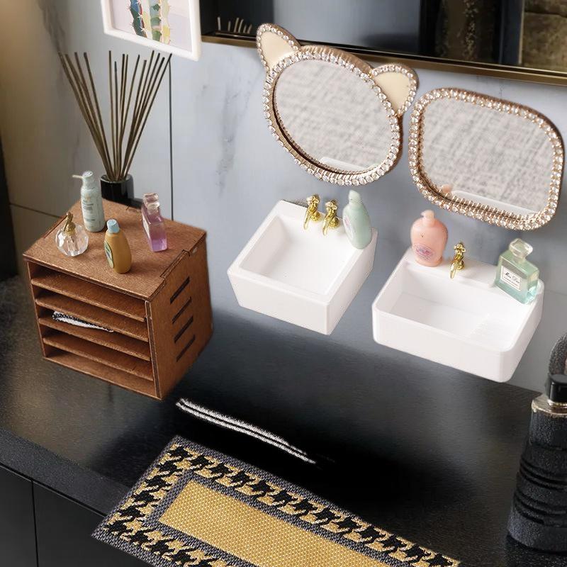 1/12 Home Accessories Dollhous - Home Bathroom Wash Basin ulasan dan harga