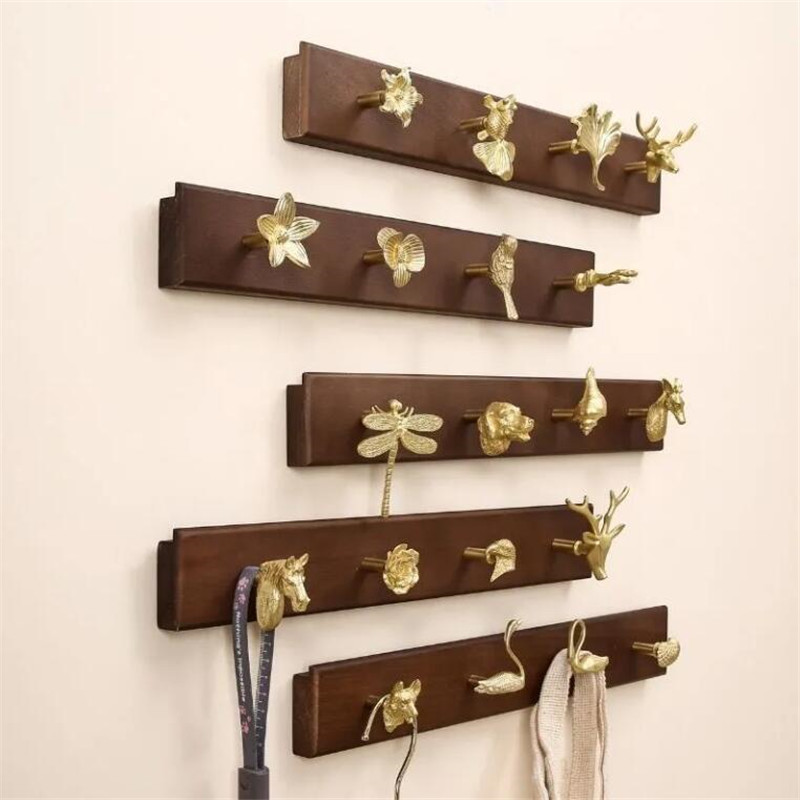 Wall Mount Row Hook Brass Anim - Zara Home Bathroom Accessories ulasan dan harga