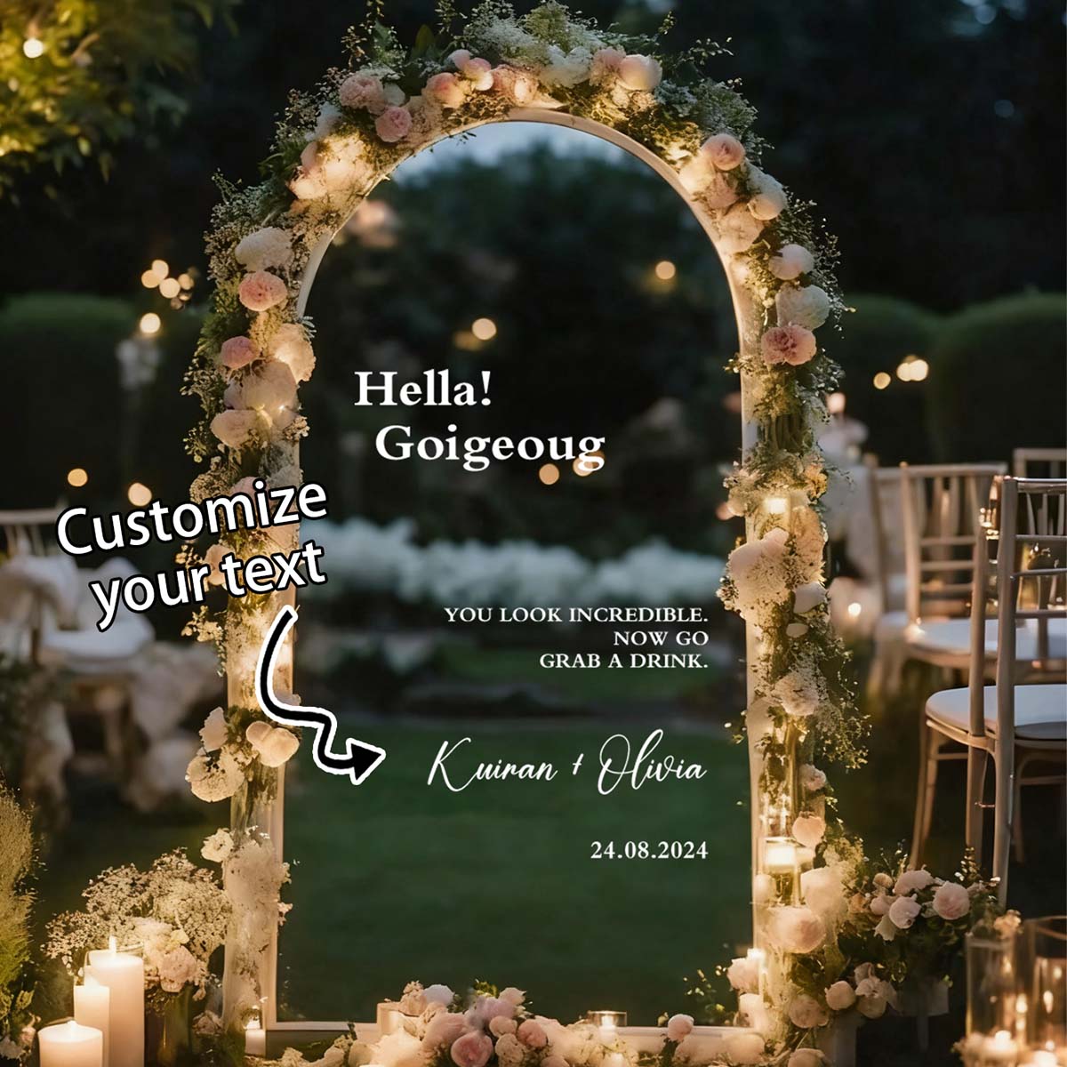 Custom Welcome Mirror Stickers - Home Bathroom Decor ulasan dan harga