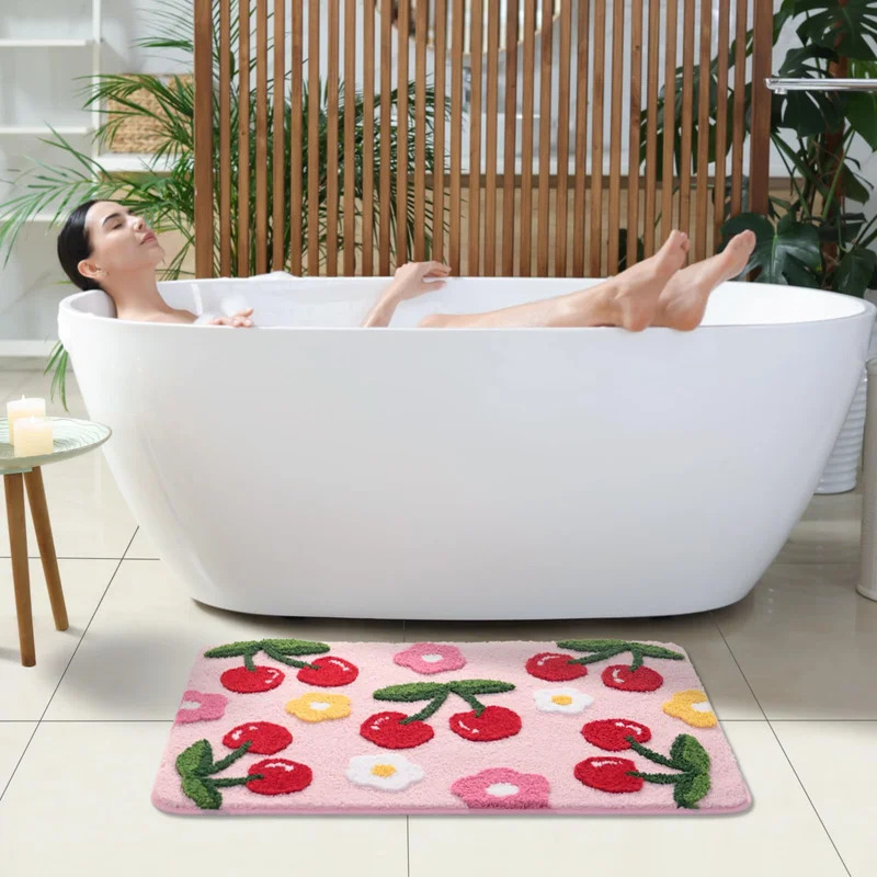 VIKAMA Beige Bathroom Mat Colo - Zara Home Bathroom Accessories ulasan dan harga
