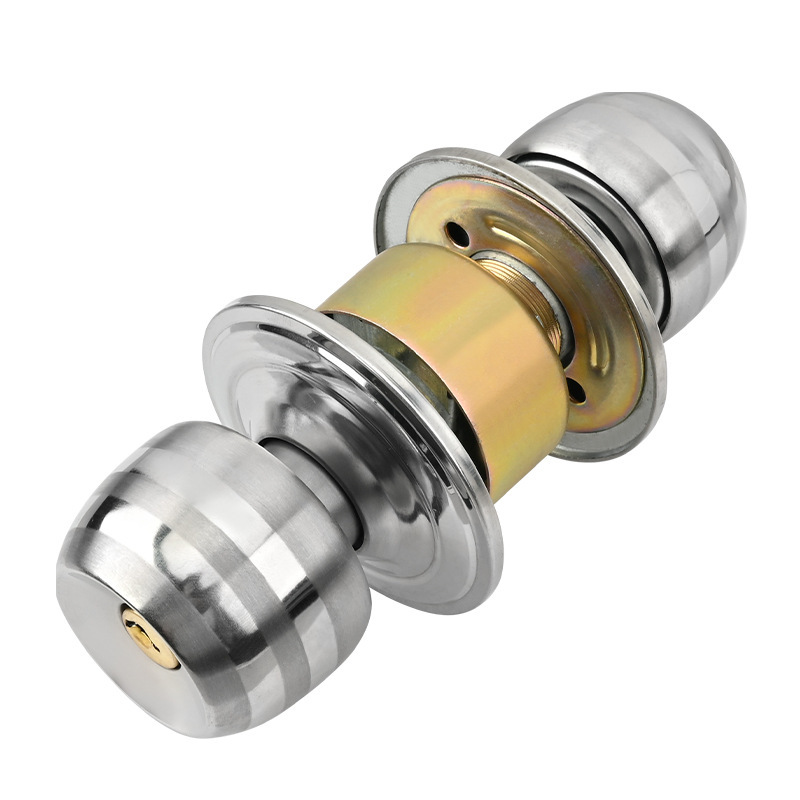 Stainless Steel Golden Round B - Home Bathroom Lock ulasan dan harga