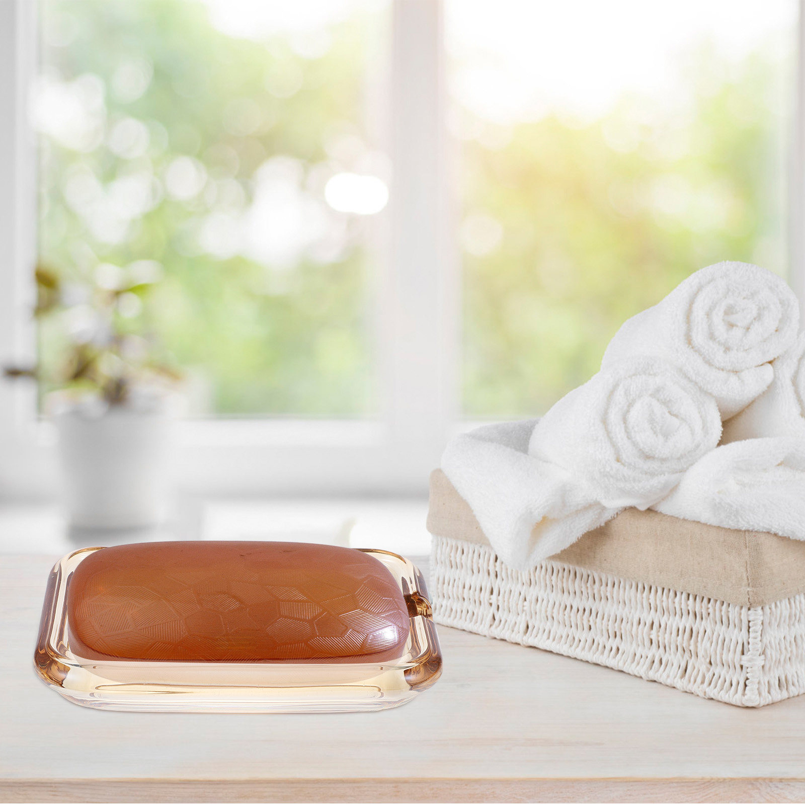 Glass Soap Holder Elegant Desi - Glass Soap Dish ulasan dan harga