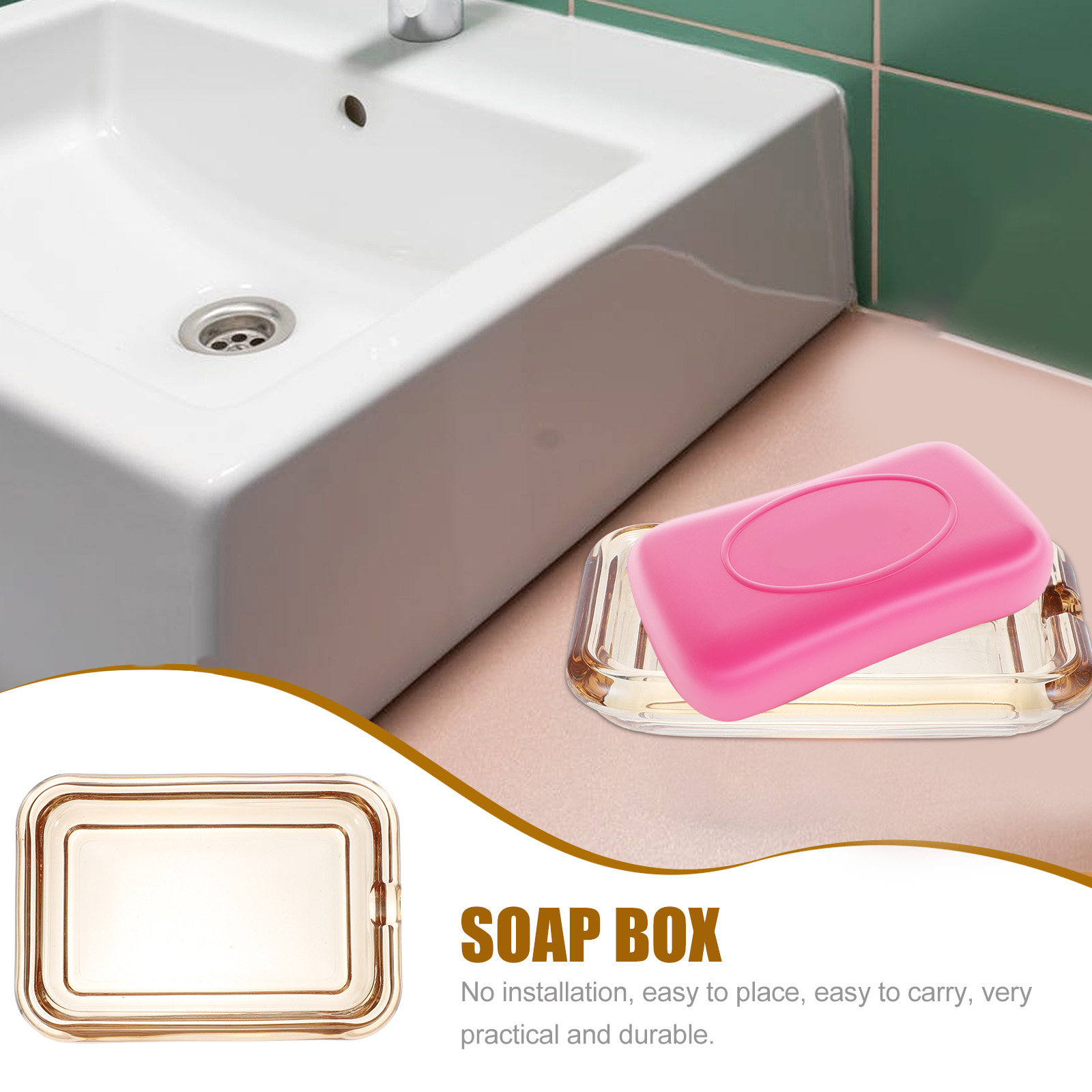 Glass Soap Holder Elegant Desi - Glass Soap Dish ulasan dan harga