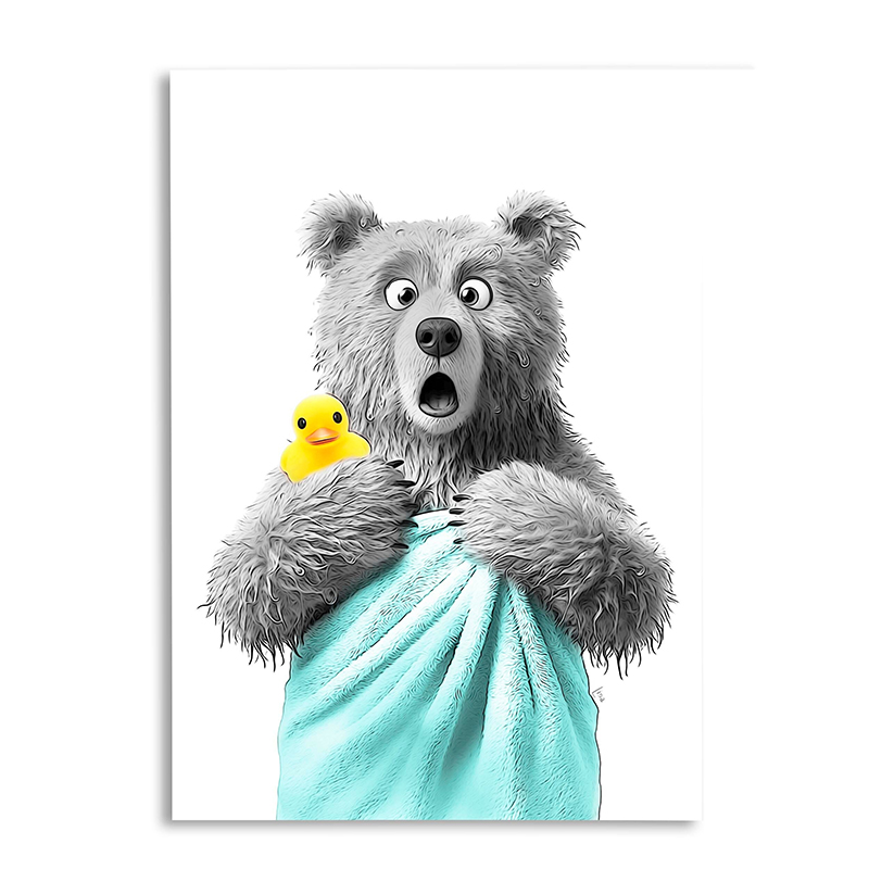 Funny Bathroom Art Poster Toil - Home Bathroom Pictures ulasan dan harga