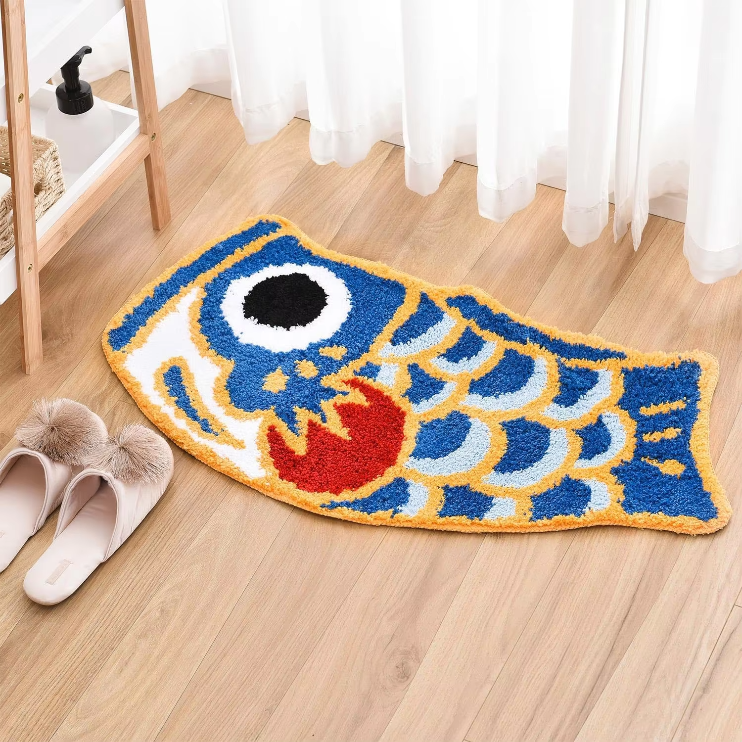 VIKAMA Auspicious Carp Carpet  - Home Goods Bathroom Rugs ulasan dan harga